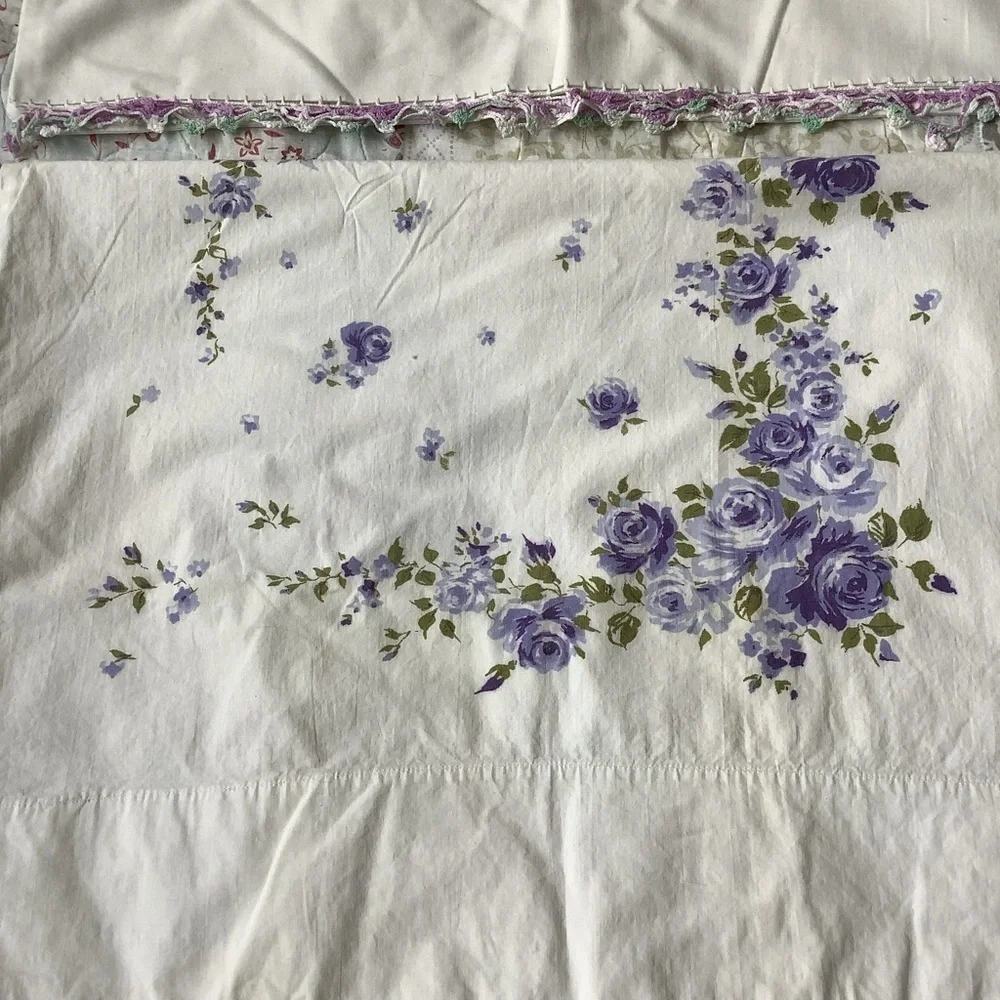 Vintage Pillow Cases Floral